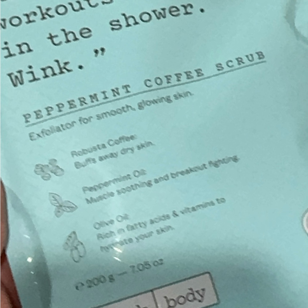 Peppermint Coffee Scrub - Blue - Picture 6 of 6